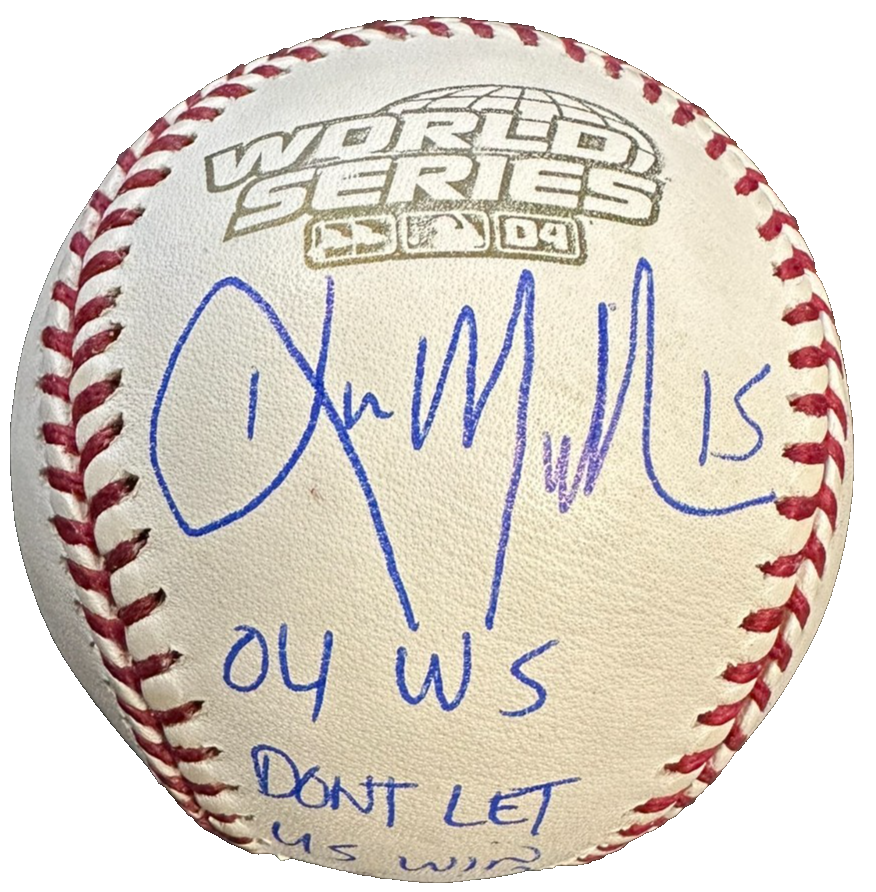 Kevin Millar Autographed 2004 World Series Baseball W/ Don't Let Us Win Tonight