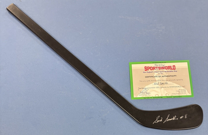 Sid Smith Signed Mini Stick Sportsworld COA Toronto Maple Leafs
