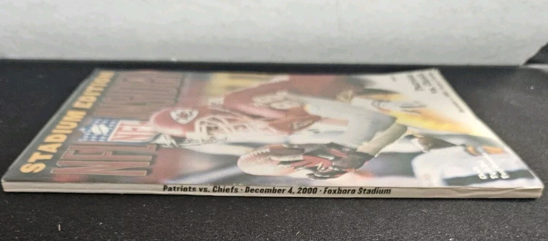 12/4/00 Patriots vs. Chiefs Game Program & Ticket Stub Bill Belichick 1st Season
