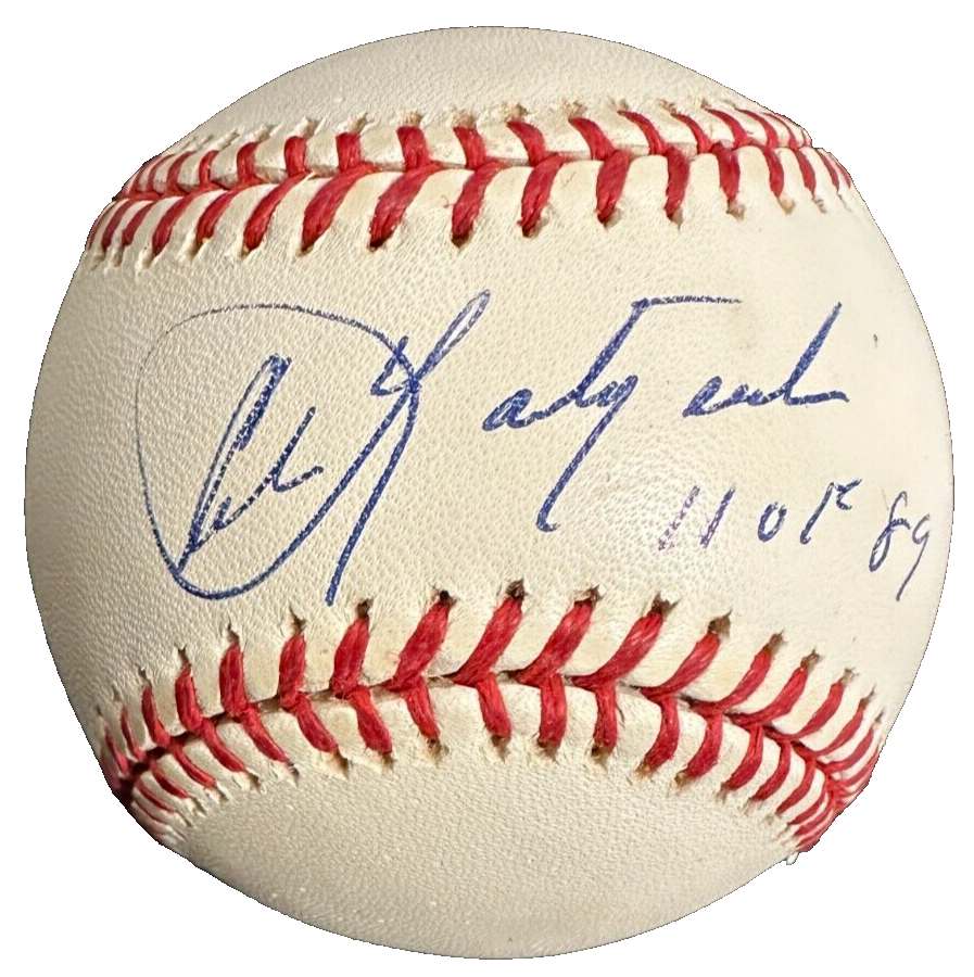 Carl Yastrzemski Autographed American League Baseball Red Sox W/ HOF 89 JSA