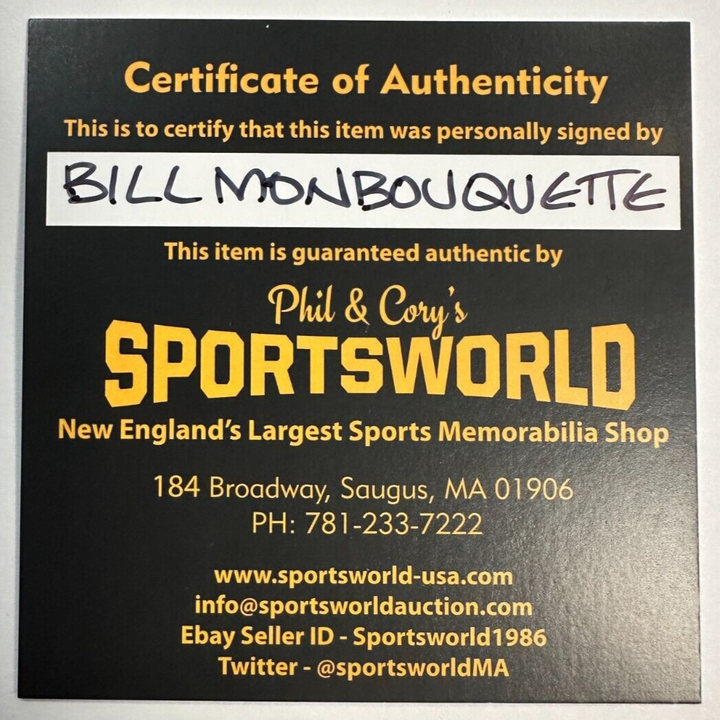 Bill Monbouquette Autographed Official Major League Baseball W/ No-Hitter 8-1-62