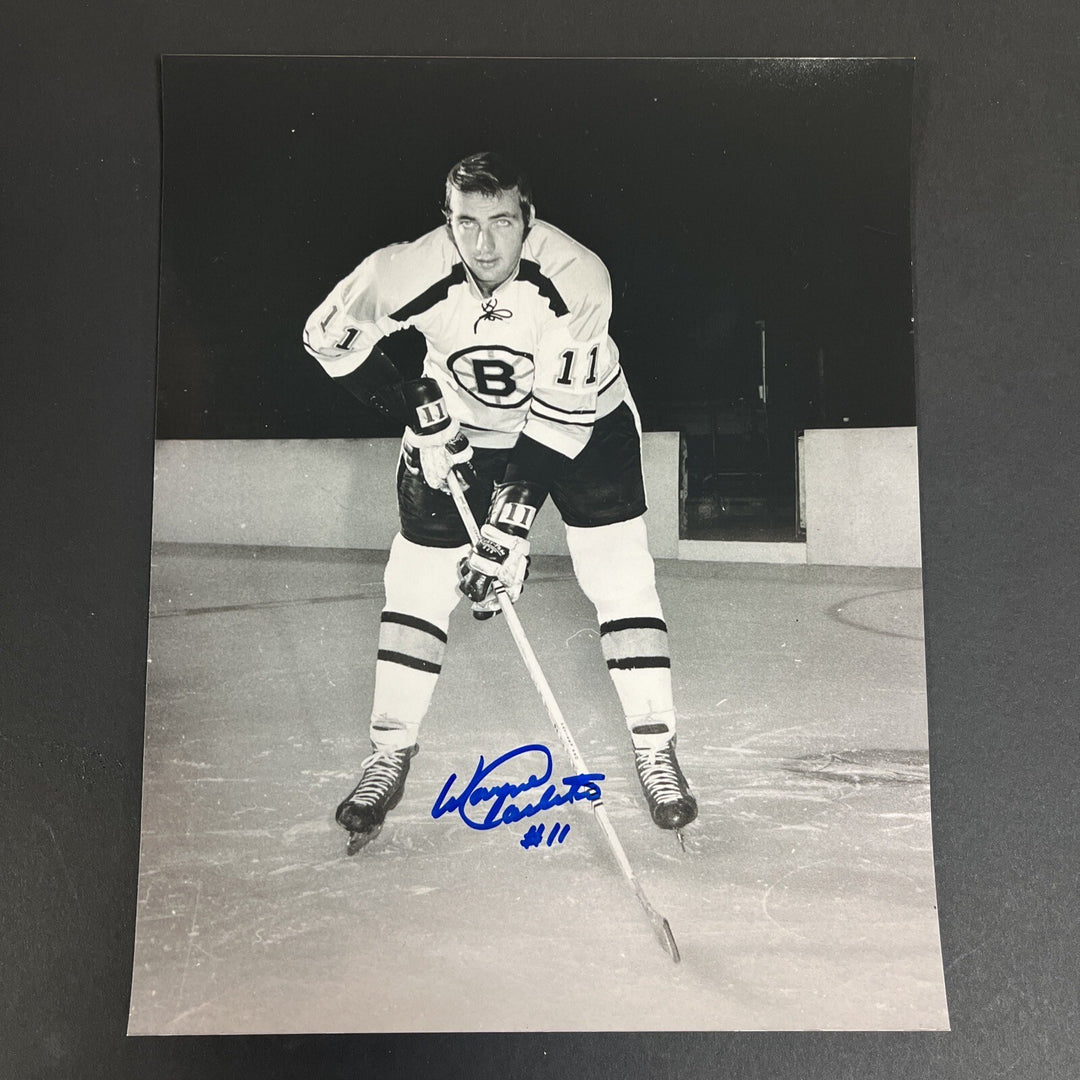 Wayne Carleton Signed 8x10 Boston Bruins Sportsworld