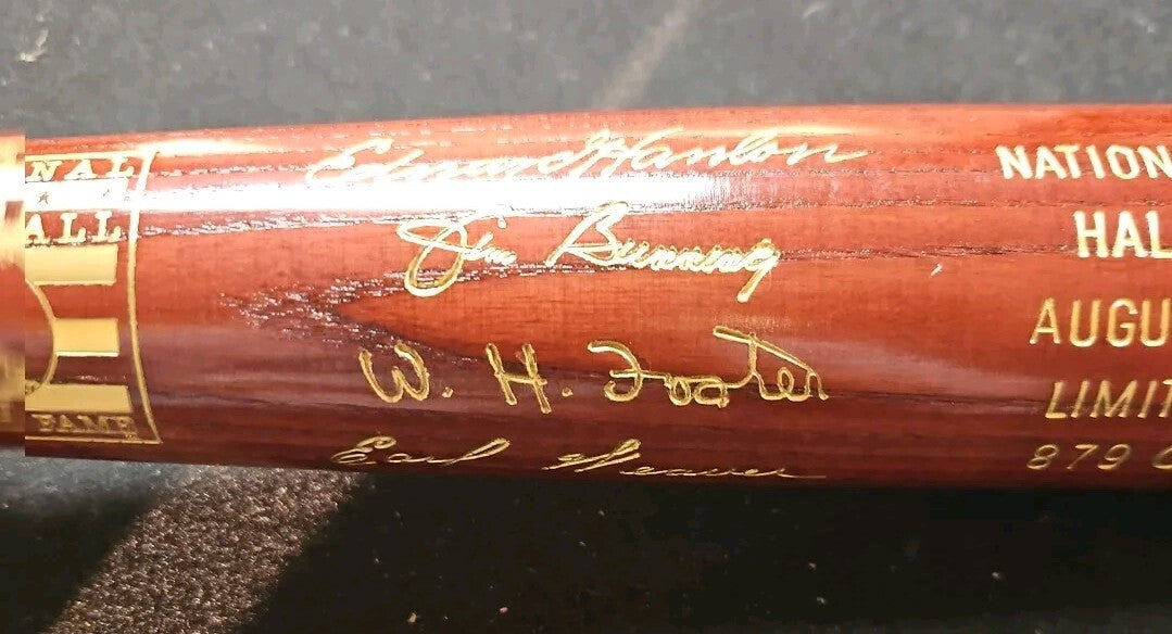 Limited Edition 1996 Baseball Hall of Fame Induction Class Commemorative Bat