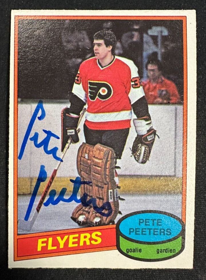 1980-81 O-PEE-CHEE Pete Peeters Autographed Rookie Card #279