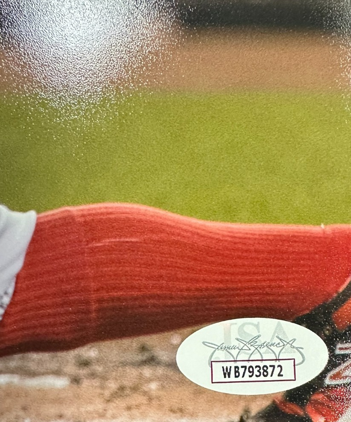 Mike Napoli Autographed 8x10 Boston Red Sox Photo JSA