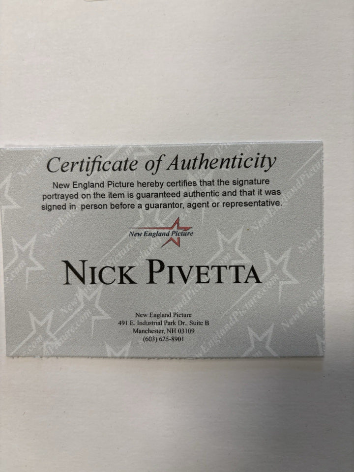 Signed  8x10 NICK PIVETTA Boston Red Sox Framed Autographed Photo