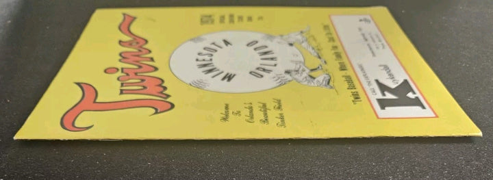 3/24/74 Red Sox vs. Twins Spring Training Program & Ticket Stub