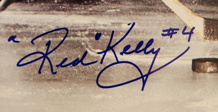 Red Kelly Signed 8x10 Photo Toronto Maple Leafs HOF COA