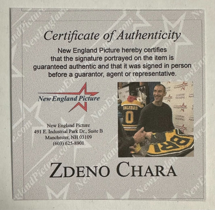 Zdeno Chara Autographed Boston Bruins Hockey Puck HOF NHL