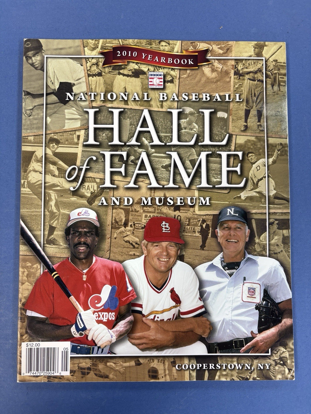 2010 MLB Hall Of Fame Program Andre Dawson Whitey Herzog Doug Harvey