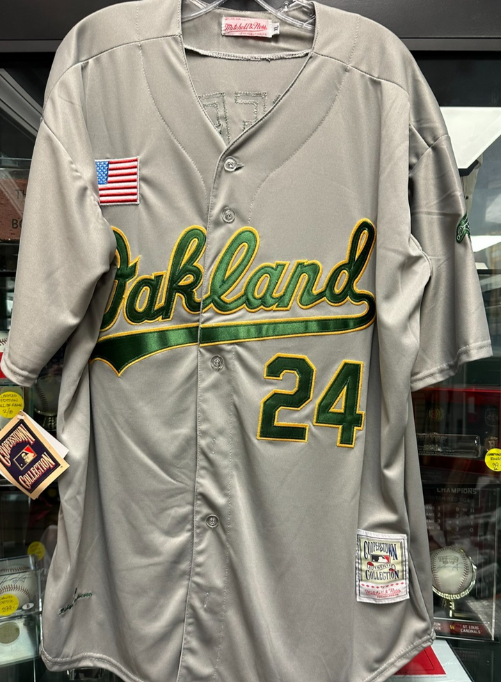 1990 Rickey Henderson Mitchell & Ness A's Cooperstown Collection Jersey NWT