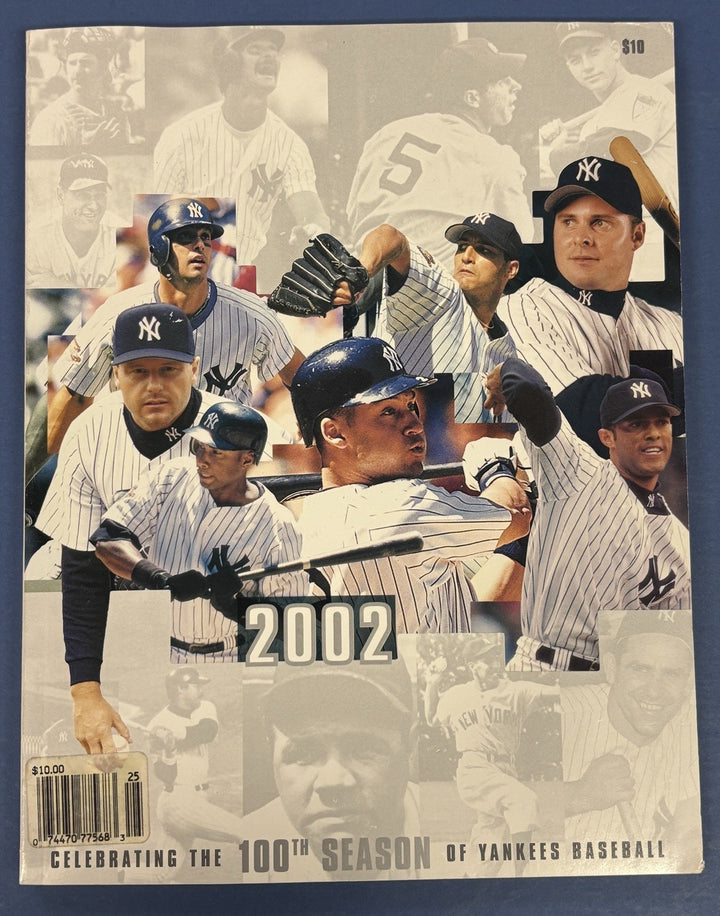 2002 53rd Annual New York Yankees Yearbook 100th Season