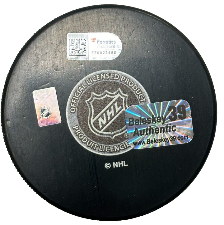 Matt Beleskey Autographed Boston Bruins Hockey Puck NHL Fanatics