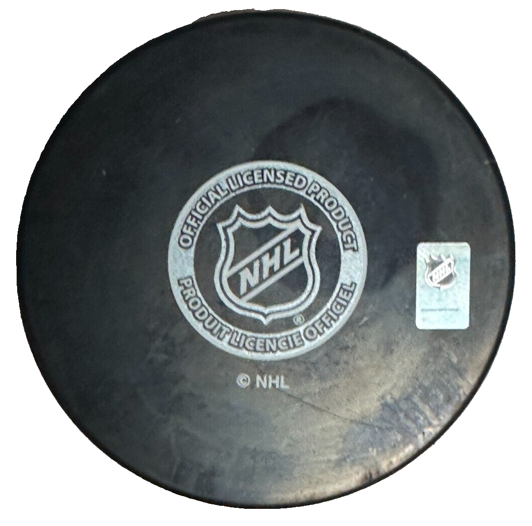 Jim Lorentz Autographed Boston Bruins Hockey Puck NHL