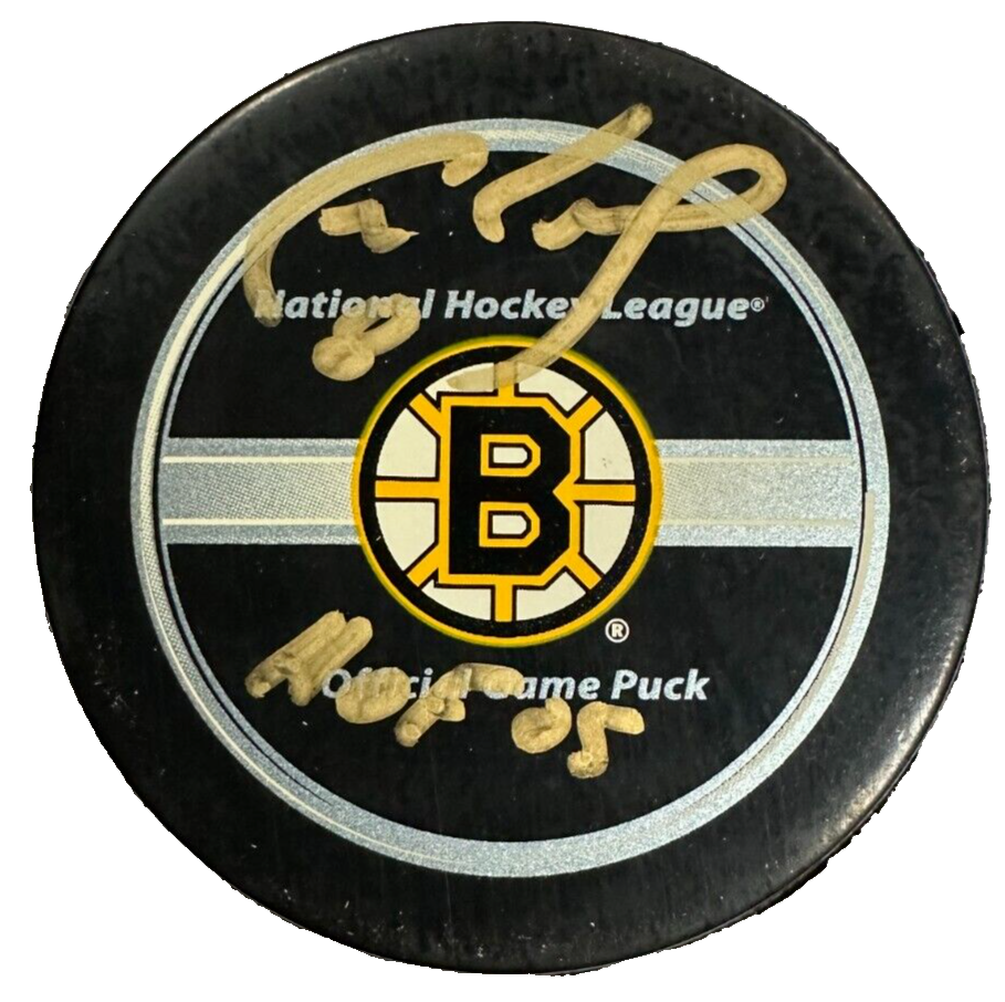 Cam Neely Autographed Boston Bruins Official Game Puck MHL