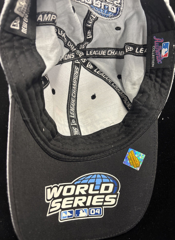 2004 Boston Red Sox New Era Hat One Size Fits All Grey League Champions MLB