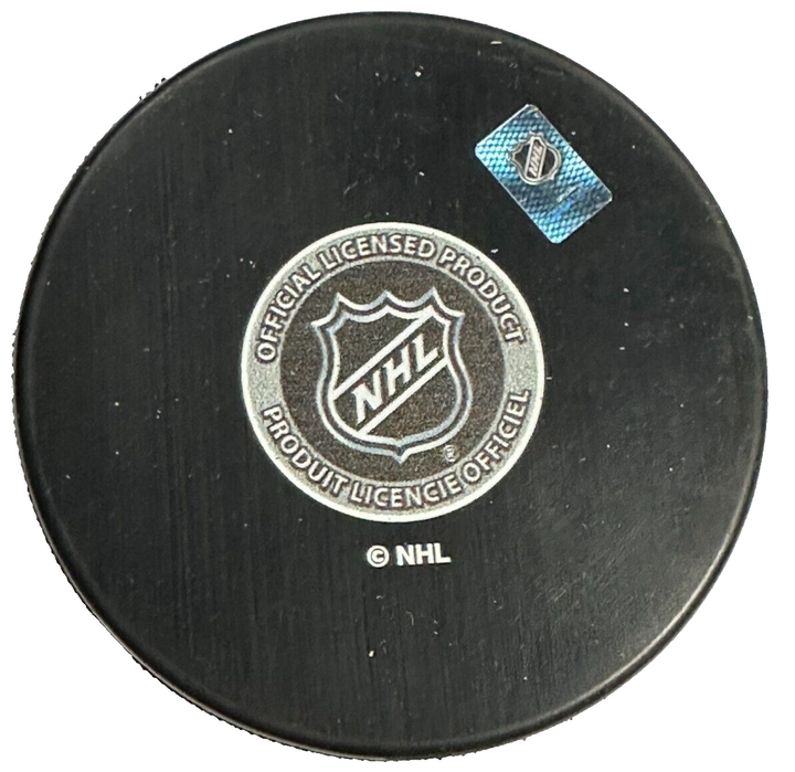 Glen Wesley Autographed Boston Bruins 100th Anniversary Hockey Puck NHL