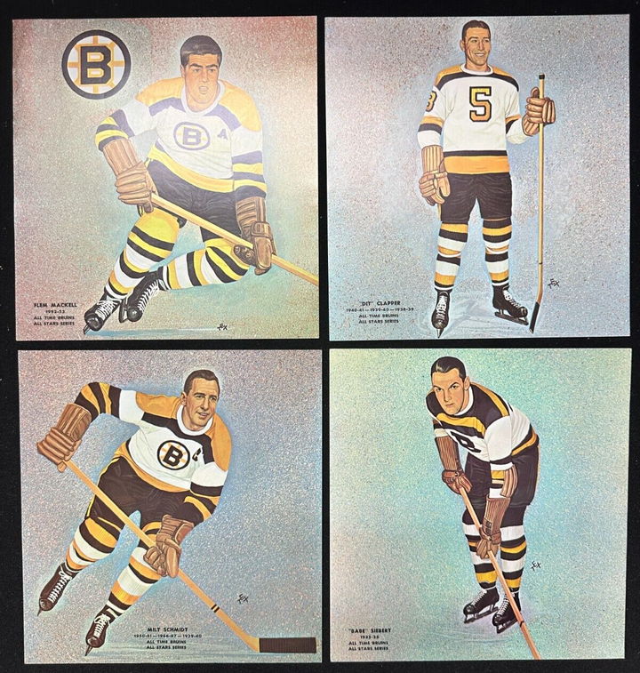 1950s Tex Coulter All Time Boston Bruins NHL Hockey Photos All Stars Set Vintage