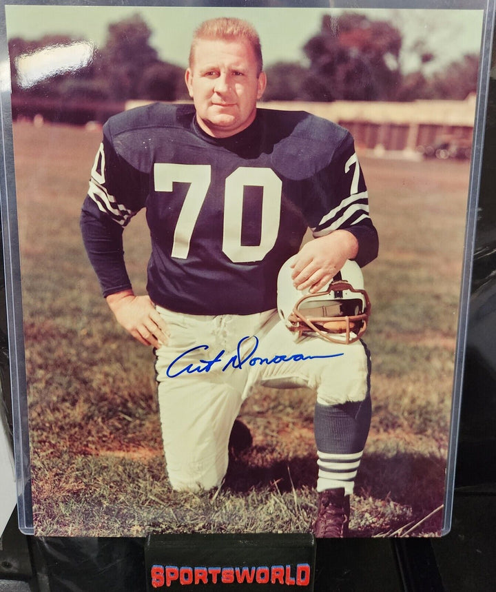 Art Donovan Signed 8x10 Photo Baltimore Colts HOF COA