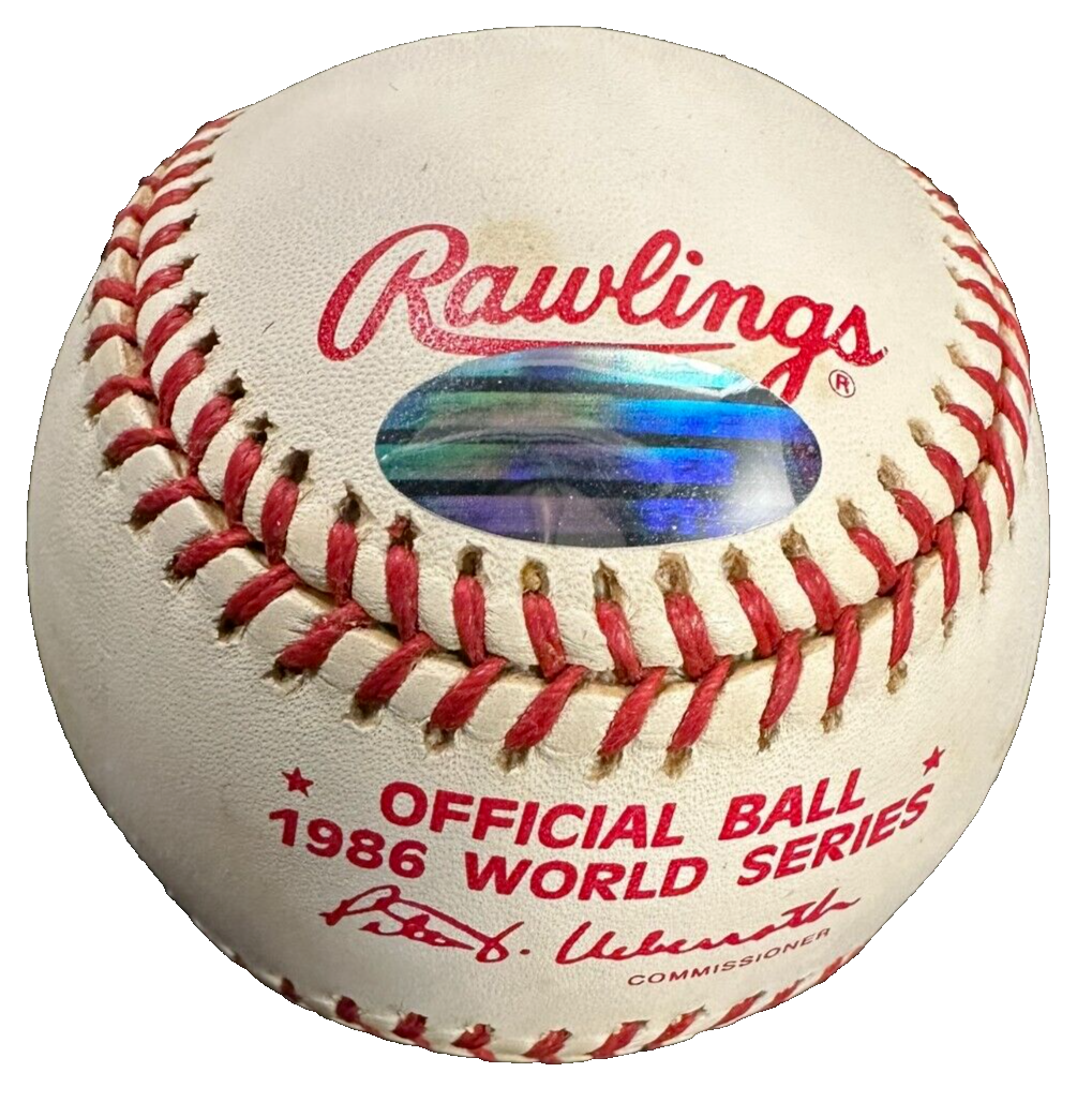 Bill Buckner & Mookie Wilson Autographed 1986 World Series Baseball Steiner