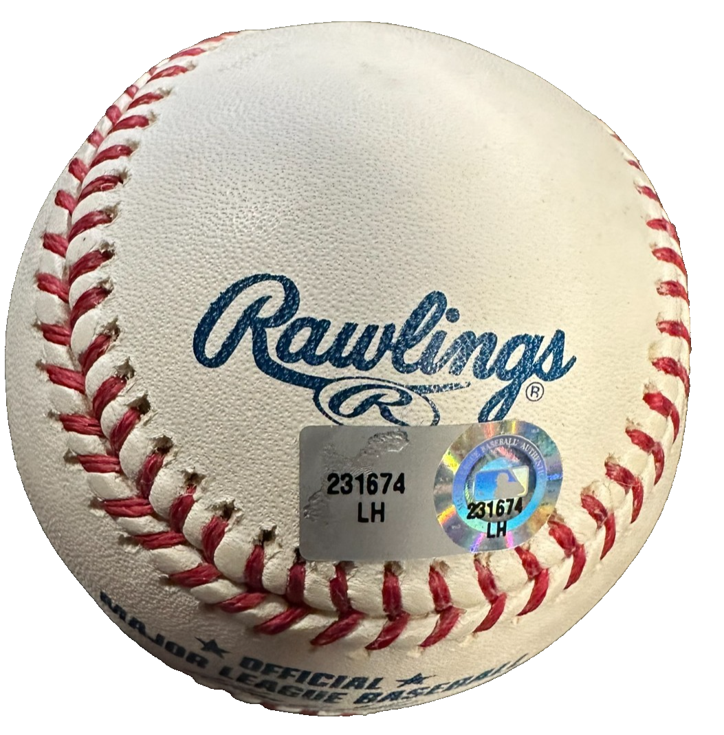 Takashi Saito Autographed Official Major League Baseball Dodgers Red Sox