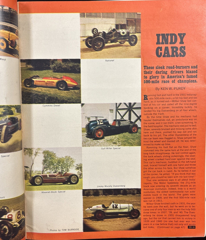 May 1970 Boys Life Indy Cars Ken W Purdy William Anders Apollo 11