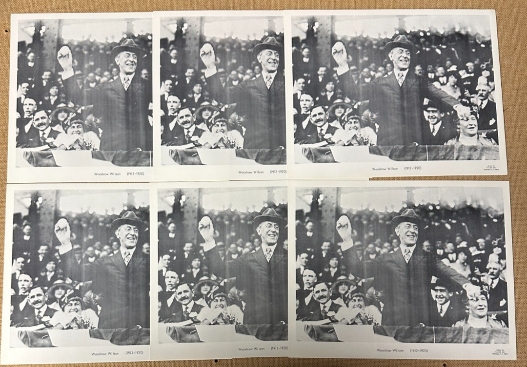 6 1960'S Sports Pix Woodrow Wilson Throwing Out 1st Pitch 8.5x11 Photo's