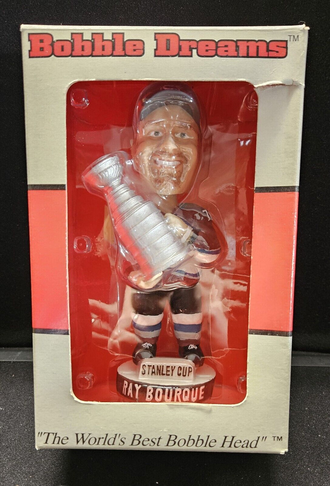 Vintage RAY BORQUE NHL Stanley Cup Colorado Avalanche Bobble Dreams Bobblehead