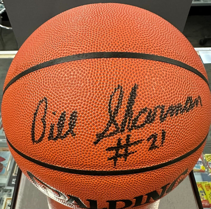 Bill Sharman Autographed Spalding NBA Basketball HOF Boston Celtics