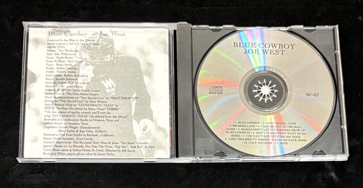 Joe West Signed Blue Cowboy CD MLB Umpire Future HOFer Sportsworld COA