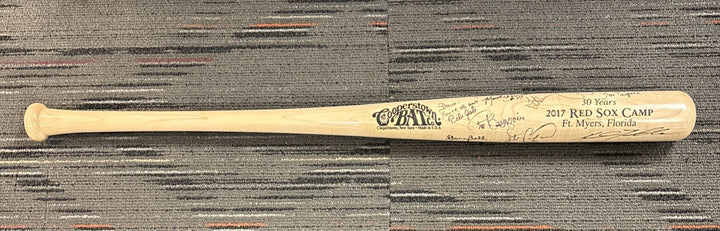 2017 Red Sox Fantasy Camp Signed Baseball Bat Campbell Barrett Bell Etc.