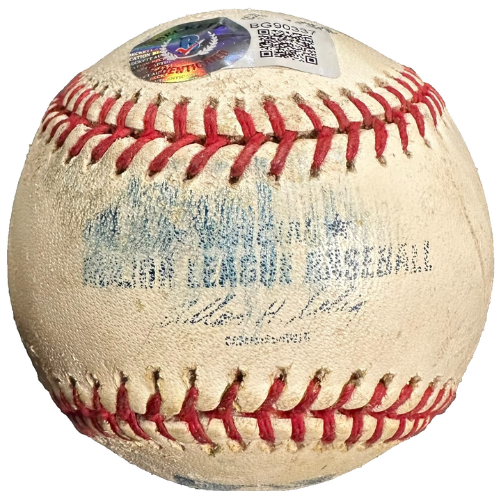 Doug Drabek Autographed Game Used Baseball W/ Pittsburgh Pirates Insc BAS