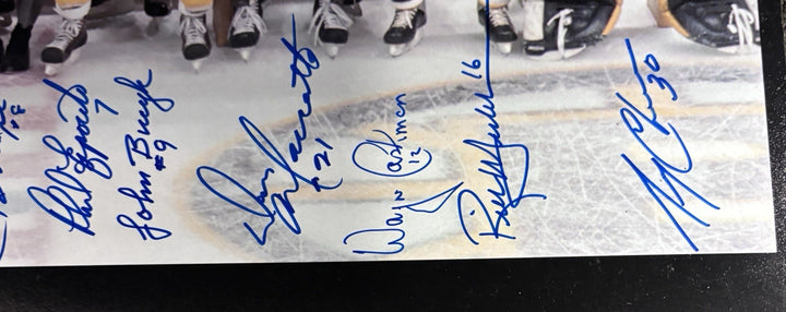 1996 Bruins Alumni Team Signed 16x20 20 Autos Esposito Cheevers Bucyk Smith JSA