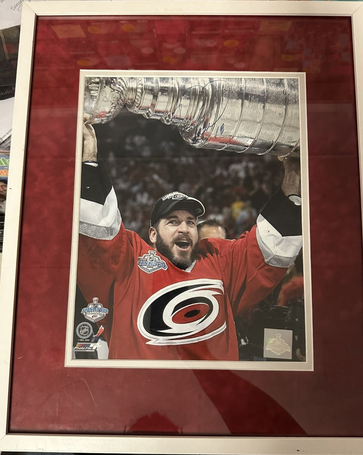 Mark Recchi Autographed Carolina Hurricanes Stanley Cup Championship Photo HOF