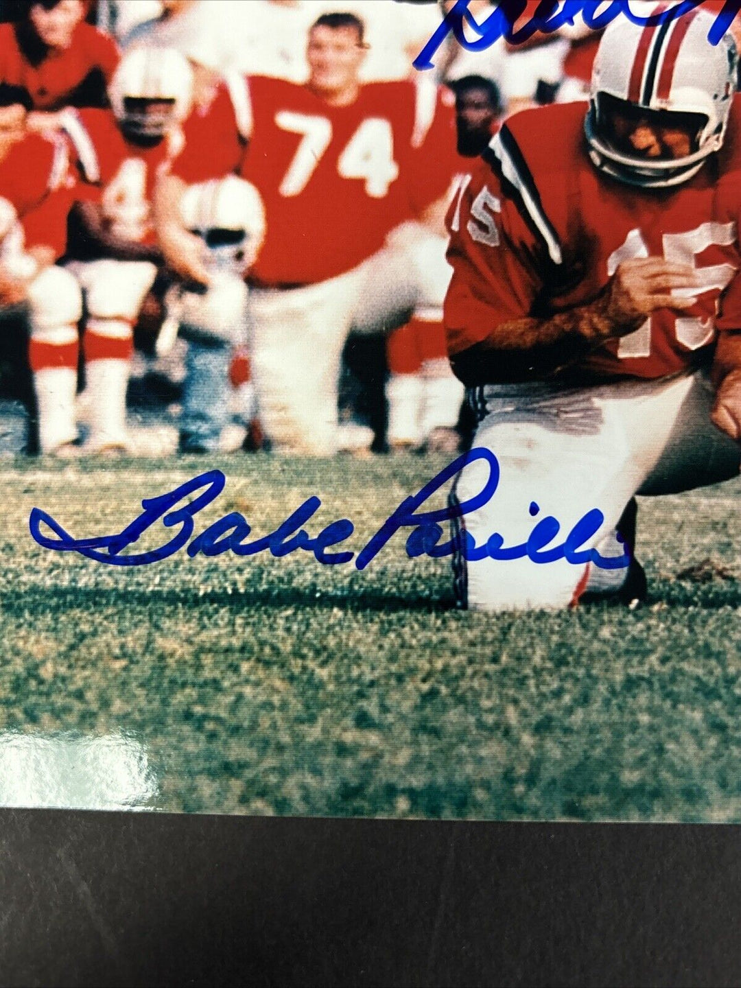 Babe Parilli Gino Cappelletti Signed New England Patriots 8x10 Photo Beckett COA