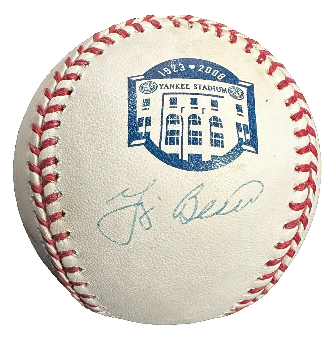Yogi Berra Autographed Yankee Stadium Final Season Baseball Steiner HOF