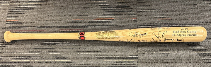 2016 Red Sox Fantasy Camp Signed Baseball Bat Campbell Petrocelli Bell Etc.
