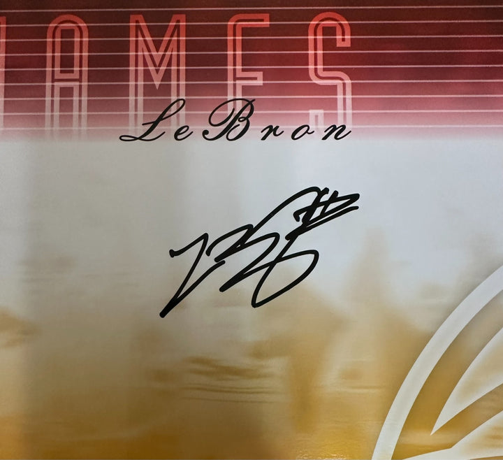 Lebron James Autographed 16x20 Signature Slams Gold #2 Rookie Photo 12/23 UDA