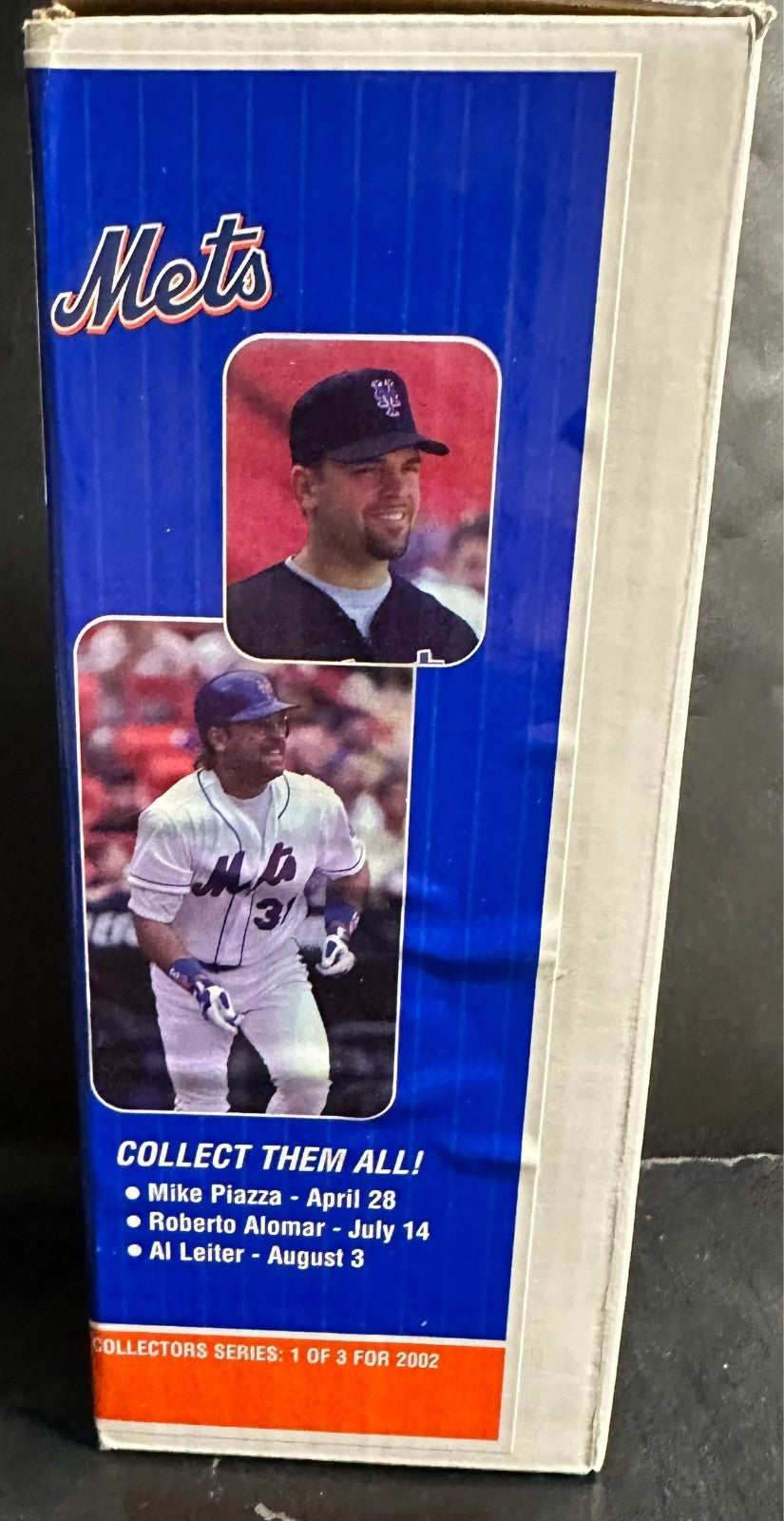 2002 Mike Piazza Bobblehead NY Mets Original Box Gold’s Collectors Series SGA