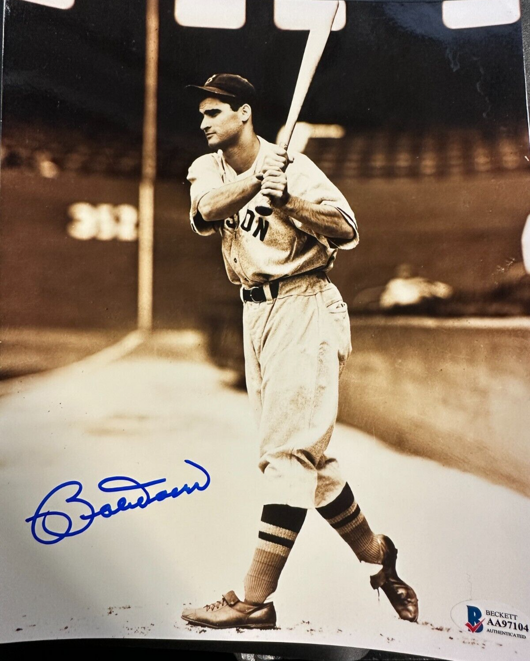 Bobby Doerr Autographed Boston Red Sox 8x10 Photo HOF BAS Red Sox
