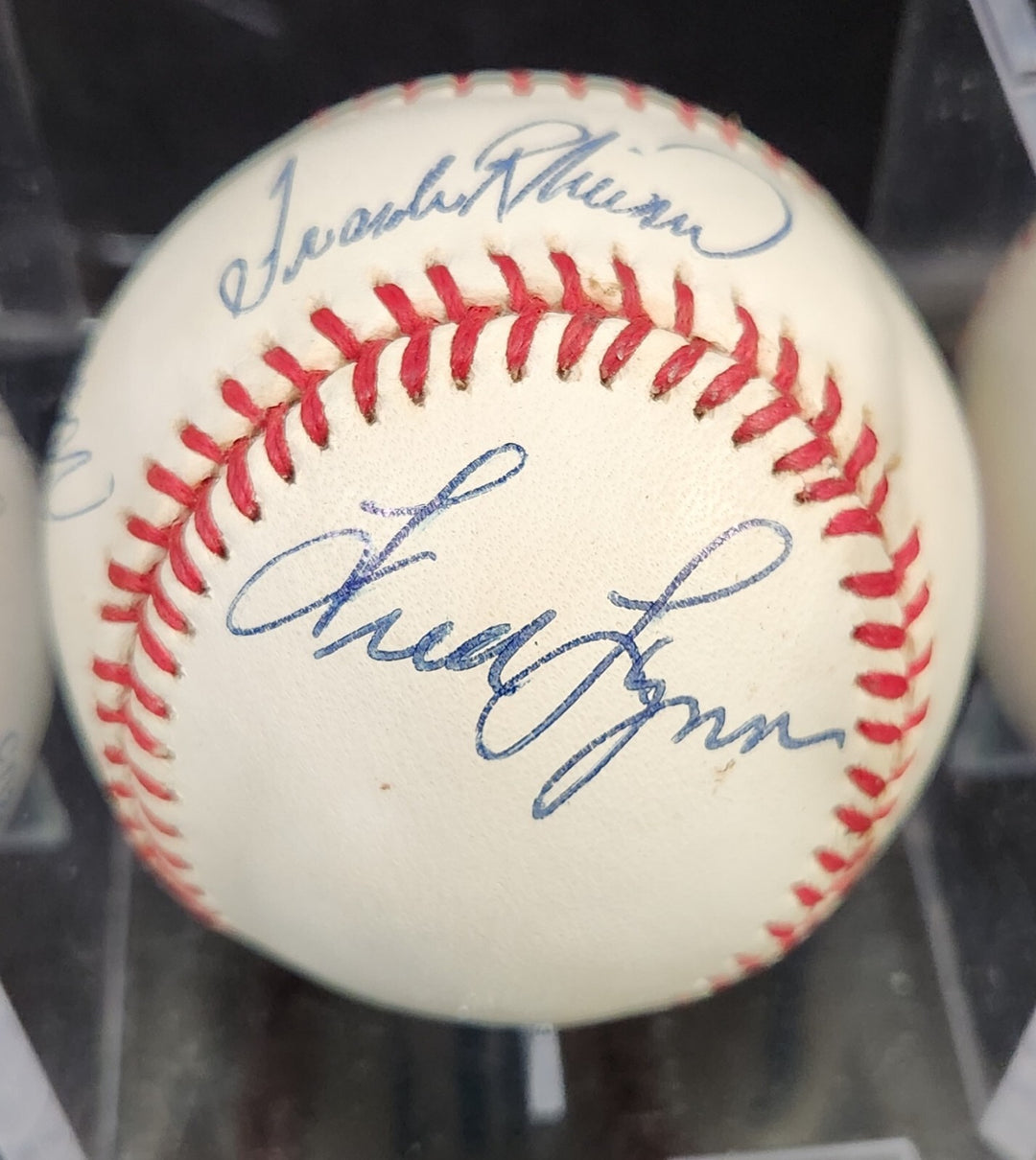 Frank Robinson - Fred Lynn - Mo Vaughn - Jose Canceco Signed A.L. Baseball COA 