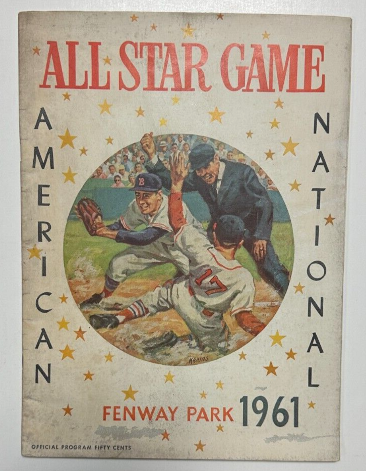 1961 MLB Baseball All-Star Game Program & Ticket Stub 5-4 NL Clemente 3B 2 RBI