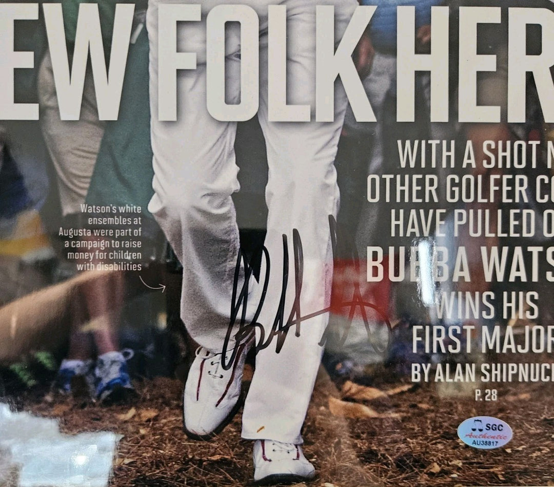 Bubba Watson Signed Framed 10x14 Sports Illustrated The Masters Photo SGC