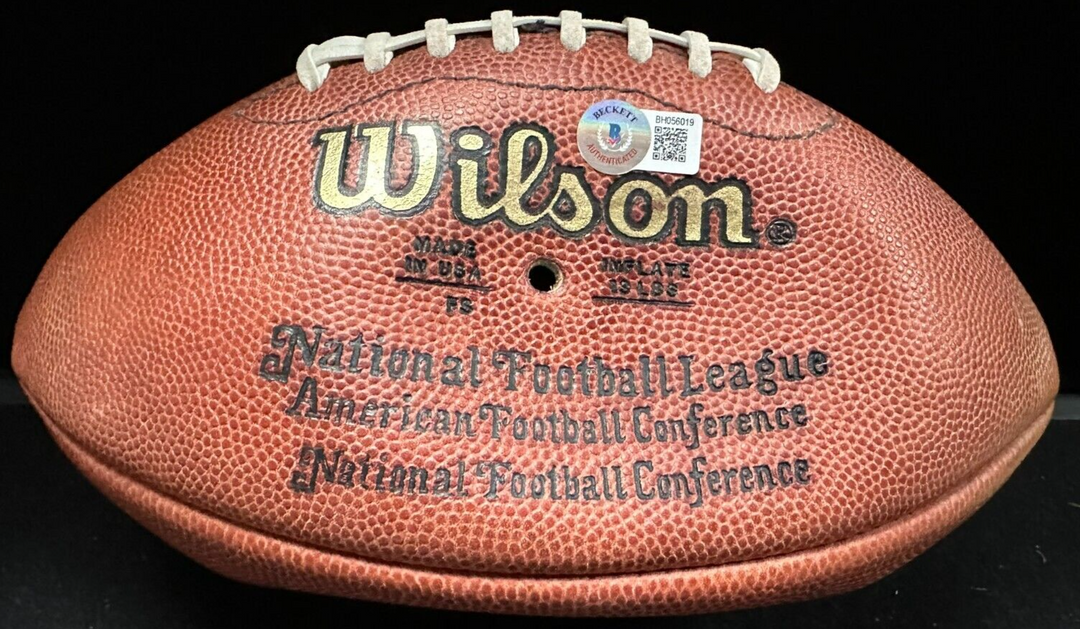 Jim Brown Autographed Official Wilson NFL Game Football BAS Browns HOF