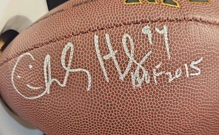 Charles Haley Signed HOF Inscribed Wilson NFL Super Grip Football COA