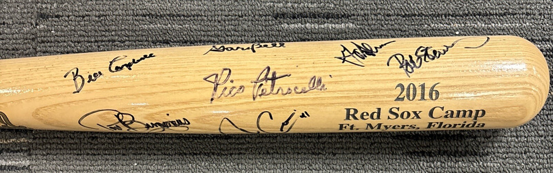2016 Red Sox Fantasy Camp Signed Baseball Bat Campbell Petrocelli Bell Etc.