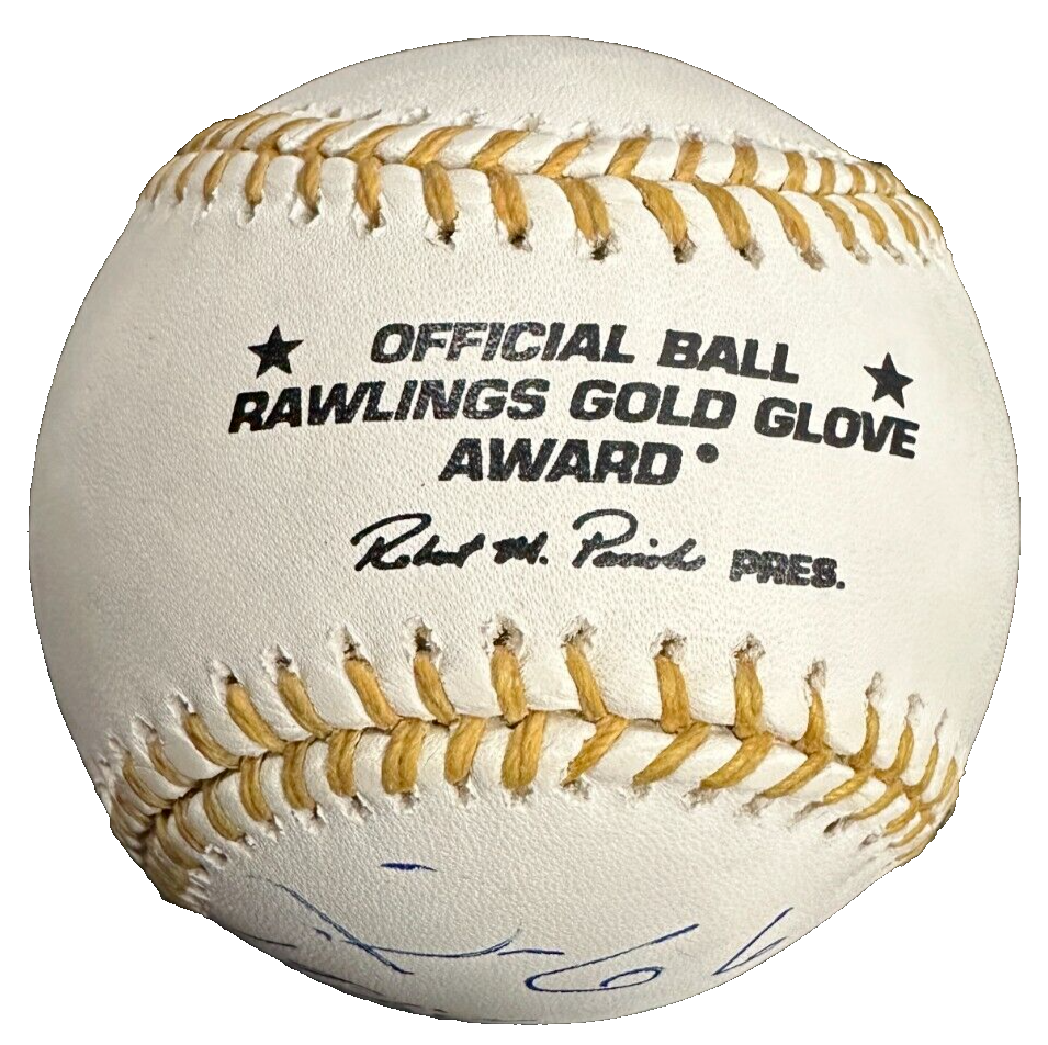 Jimmy Piersall Autographed Rawlings Gold Glove Baseball Boston Red Sox
