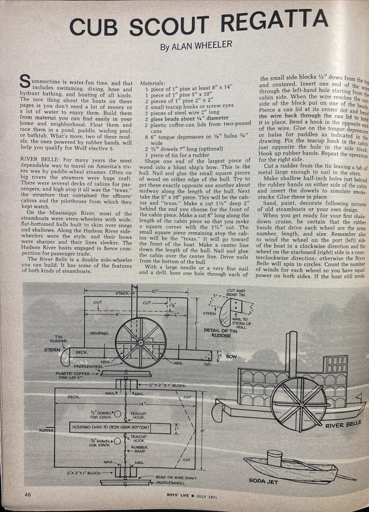 July 1971 Boys Life Magazine Johnny Bench Cincinnati Reds Baseball