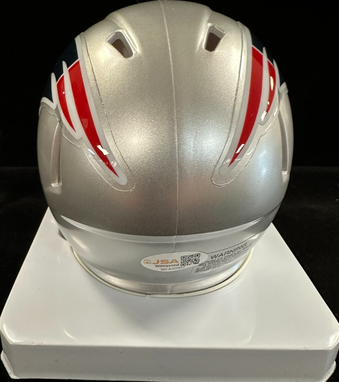 Will Campbell Autographed New England Patriots Mini Helmet JSA