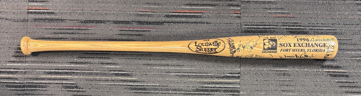 1996 Sox Exchange Fantasy Camp Signed Baseball Bat Rico Petrocelli Pesky Etc.